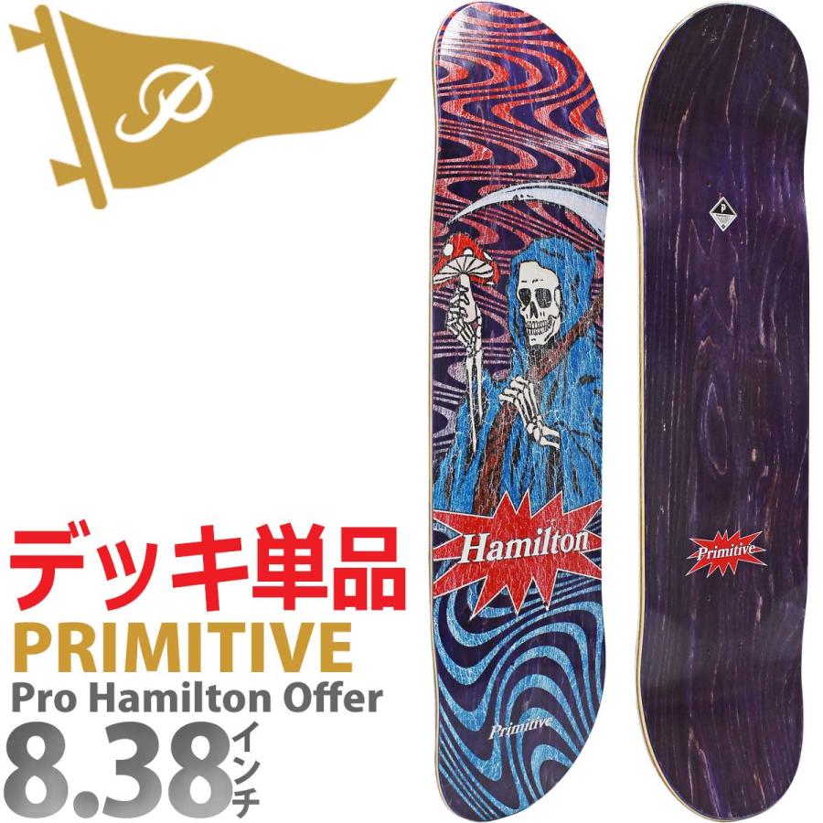 PRIMITIVE（プリミティブ） 8.38インチ スケボー デッキ Primitive