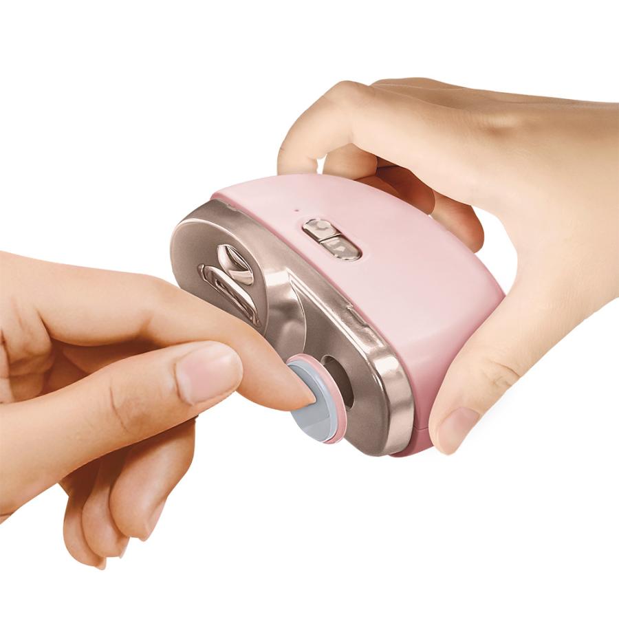 東亜産業 LUNAILS 電動爪切り ピンク TOA-DDNC-003 USB充電 Type-C