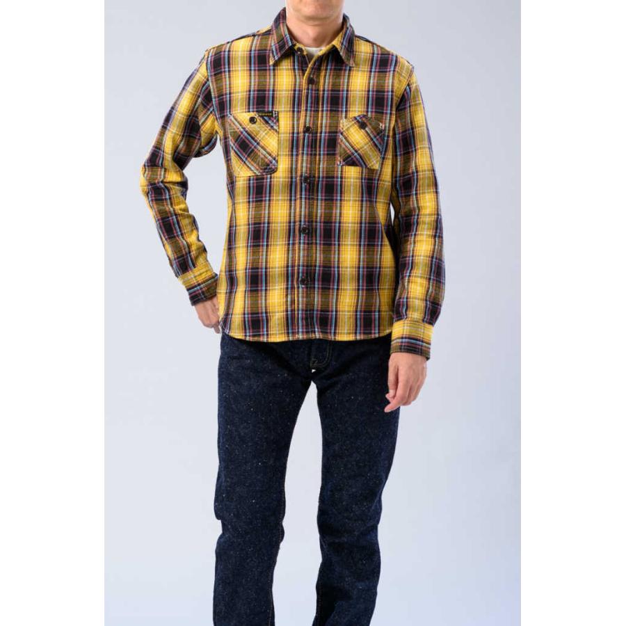 THE STRIKE GOLD（ストライクゴールド） ネルチェックワークシャツ NEL