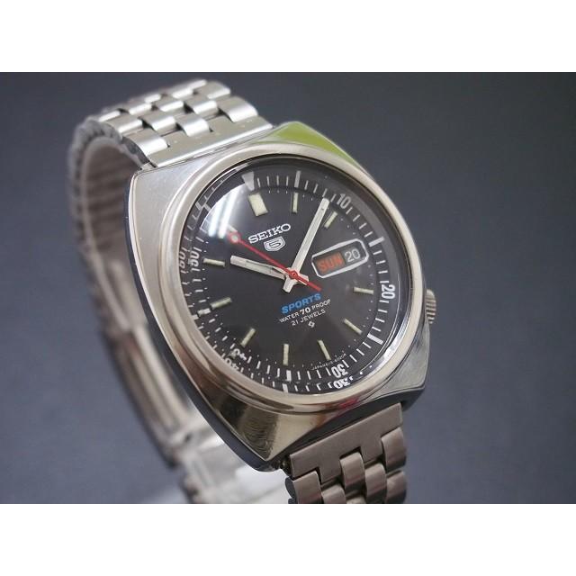 SEIKO（セイコー） 5 SPORTS ファイブ スポーツ 21石 ブラック 昭和