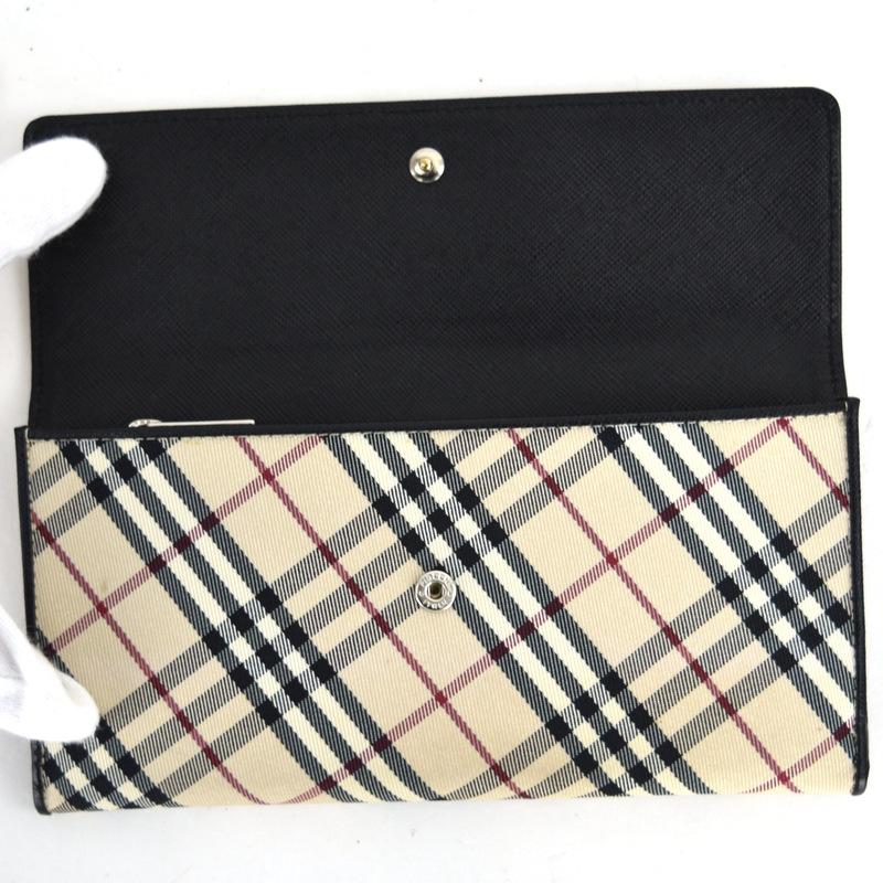 BURBERRY（バーバリー） 財布 ノバチェック 二つ折り長財布 ベージュ