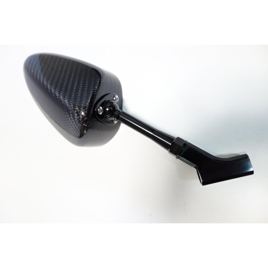 SIMOTA正規品】カーボンバックミラー【100mm・ブルーレンズ】 正ネジ