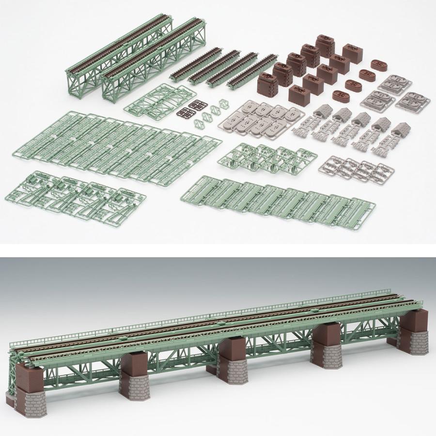 トミックス No:3270 TOMIX 上路式鉄橋セット(緑) ファイントラック