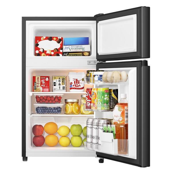 ハイセンス（HISENSE） 冷蔵庫 87L 右開き 2ドア HR-K91HB ブラック