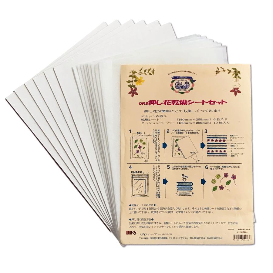 メール便可 ] 押し花乾燥シート セット 6枚組 【 押花 乾燥 シート