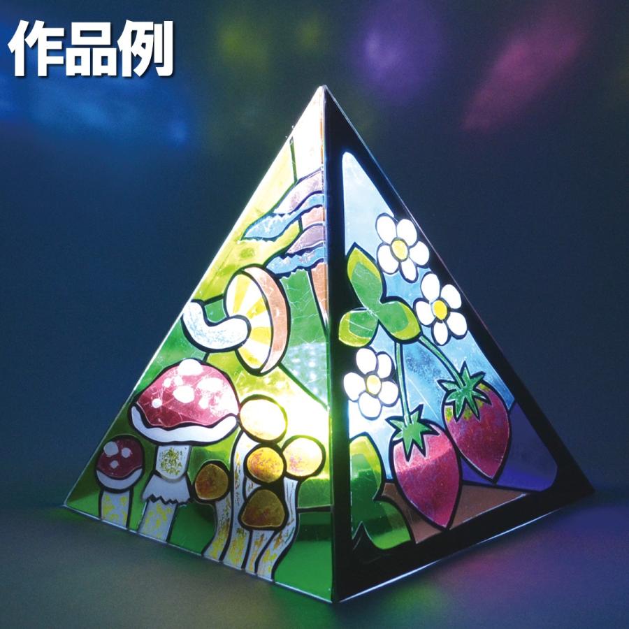 工作キット プッシュステンド ピラミッド Bセット ろうそく型LEDライト