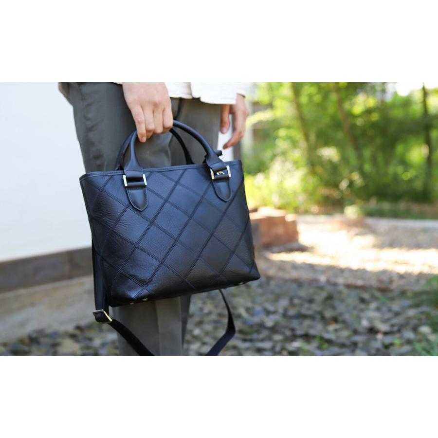 2WAYショルダー 本革 小さめ TRION トライオン ミニトートバッグ