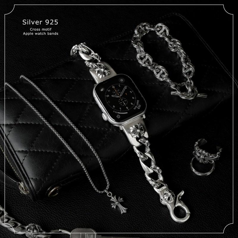 Apple Watch バンド シルバー925 チェーン メンズ レディース 銀製