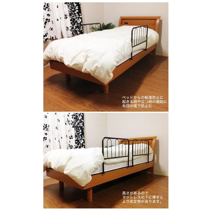 ベッドガード ハイタイプ 転落予防 布団 寝相 介護用品 ベッド柵 補助