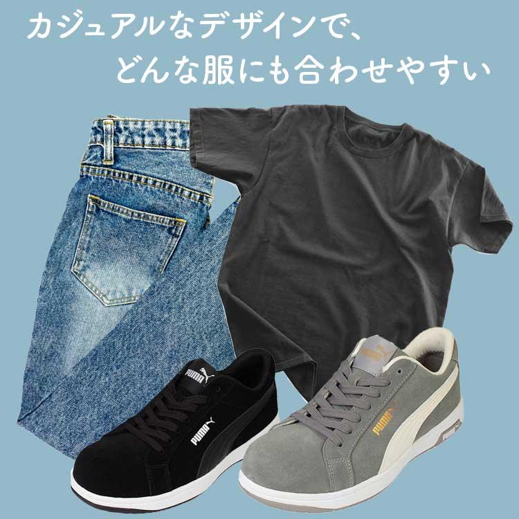 PUMA（プーマ） 安全靴 ヘリテイジ アイコニック ローカット 本革 紐