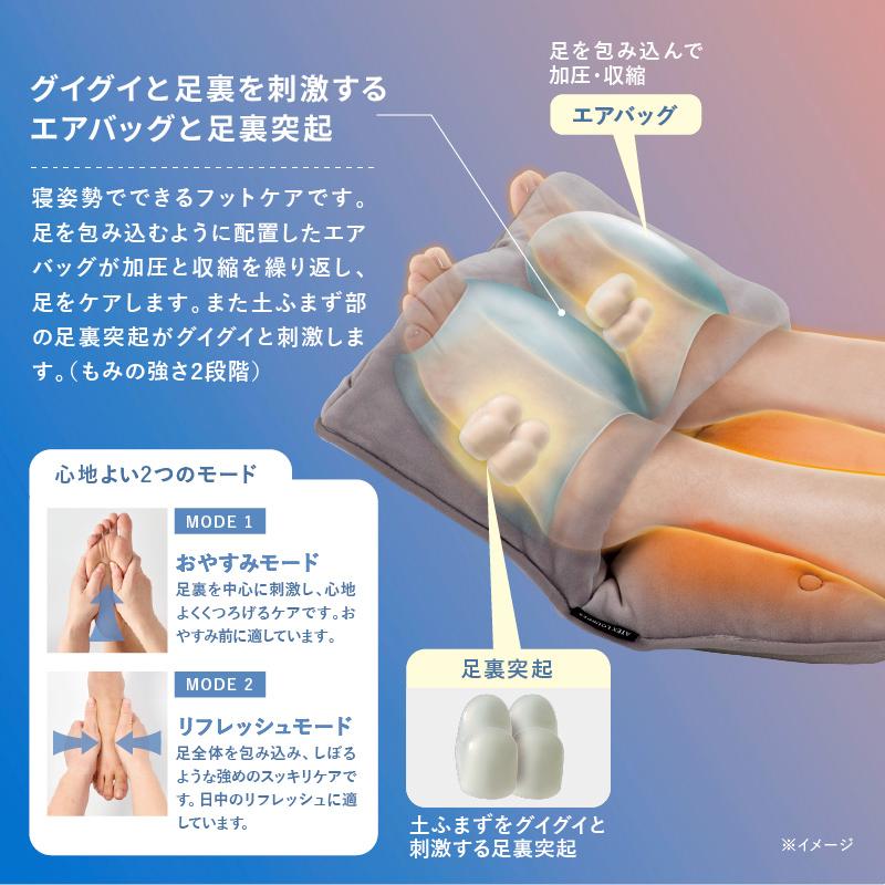 ルルド フットウォーマー おやすみ フットケア AX-HX123 足 脚 足裏