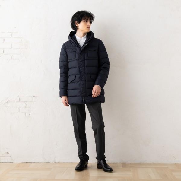 HERNO（ヘルノ） ダウンジャケット コート ネイビー メンズ HERNO