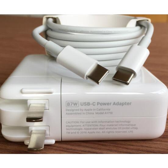 新品互換品 MacBook Pro 87w (A1719) USB-C 電源充電器 MNF82J/A AC