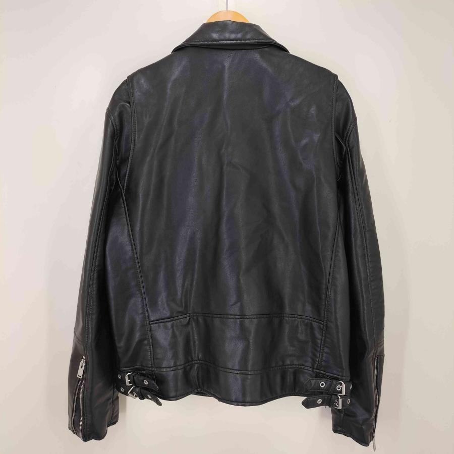 ZARA（ザラ） フェイクレザー ダブルライダースジャケット メンズ JPN