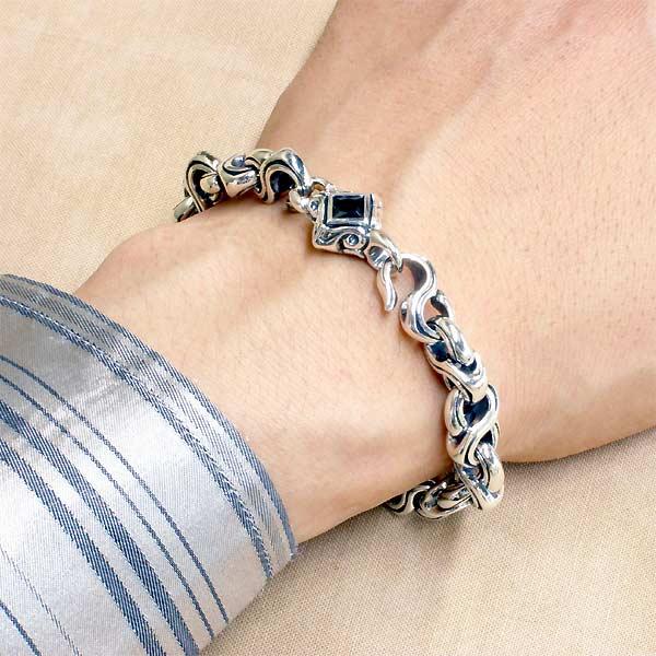 M'S COLLECTION（エムズコレクション） シルバーブレスレット ストーン