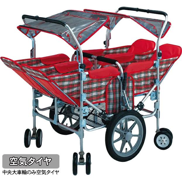 代引不可・日時指定不可 お散歩カート 五十畑工業 S-88 空気タイヤ