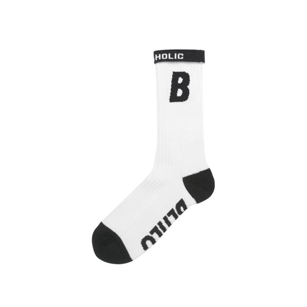 Ballaholic B Socks (white/black) ボーラホリック ソックス