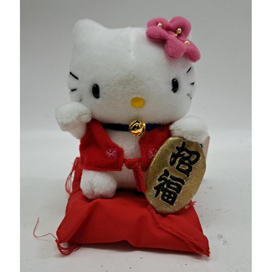ハローキティ はろうきてぃ 招き猫 開運招福 恋愛成就 高さ約14cm : B