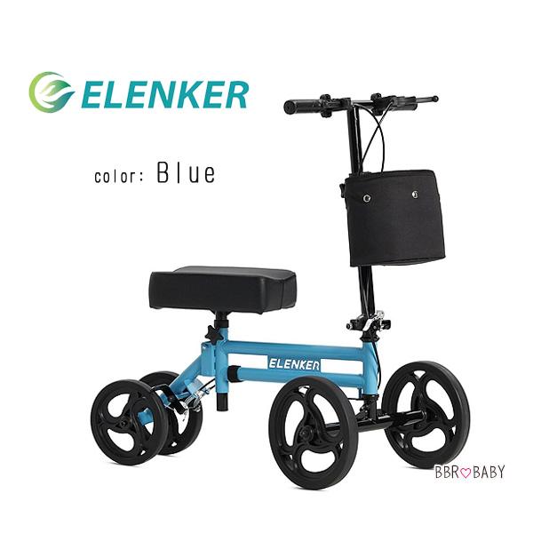 ELENKER ステアラブル メディカル ニー ウォーカー スクーター 歩行