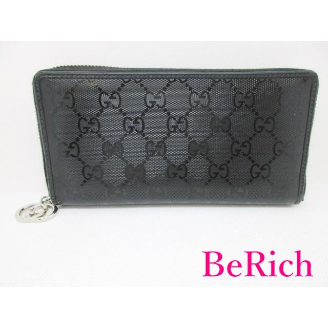 GUCCI（グッチ） ラウンドファスナー 長財布 307982 GG インプリメ 黒