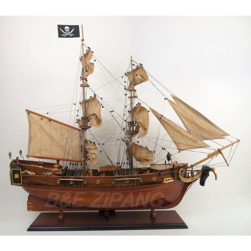 帆船模型 完成品 木製 パイレーツシップ 海賊船 モデルシップ 全長90cm