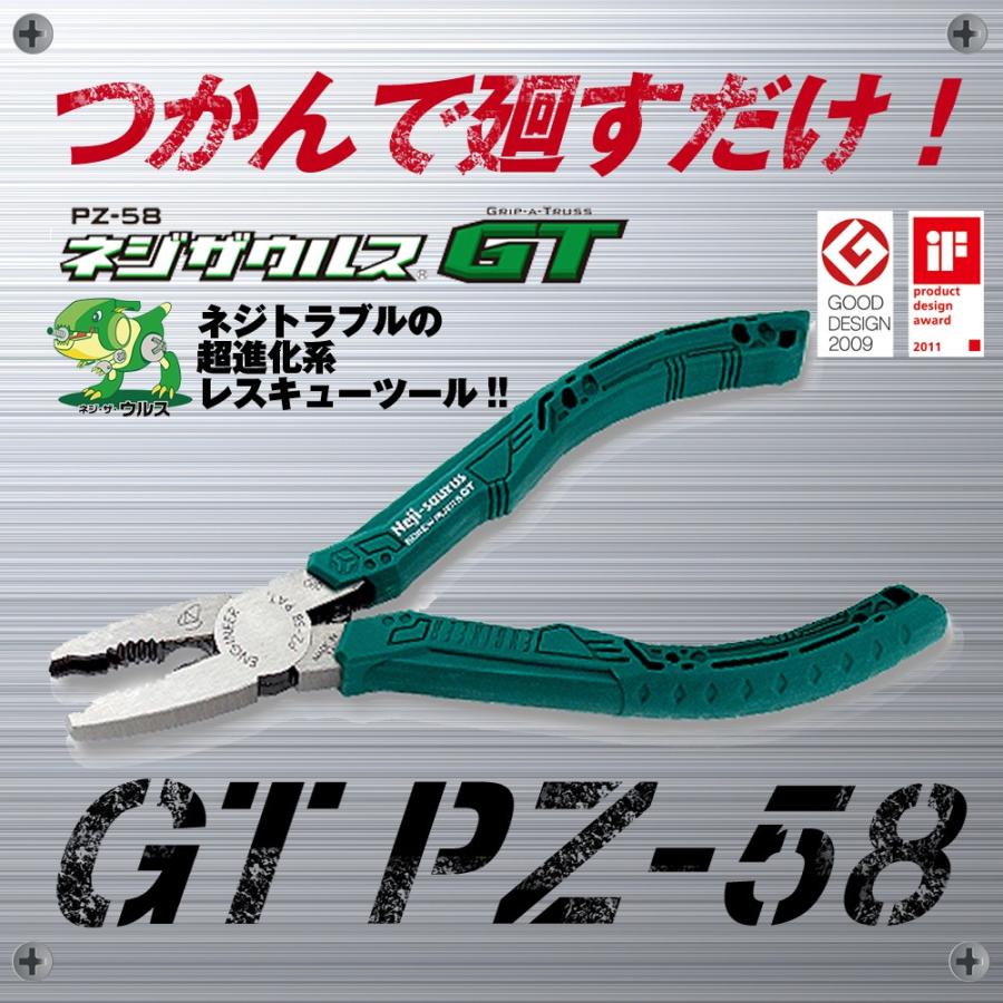 ネジザウルス GT PZ-58 PZ58 ペンチ プライヤー エンジニア ねじ外し