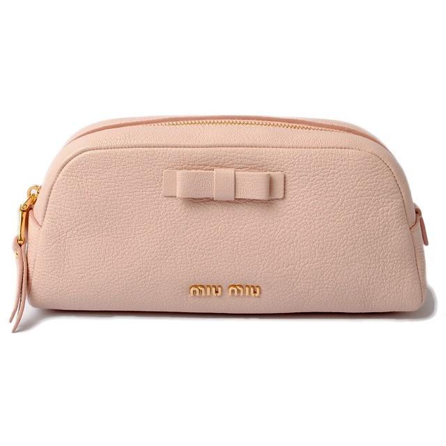miu miu（ミュウミュウ） コスメポーチ/トラベルポーチ miumiu MADRAS