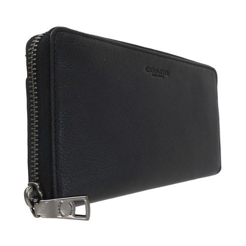 COACH（コーチ） 財布 新作 メンズ ファスナー長財布 カーフ レザー F