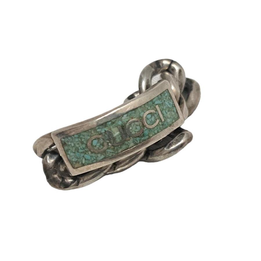 GUCCI（グッチ） 指輪 チェーンリング SV925 ロゴエナメルリング