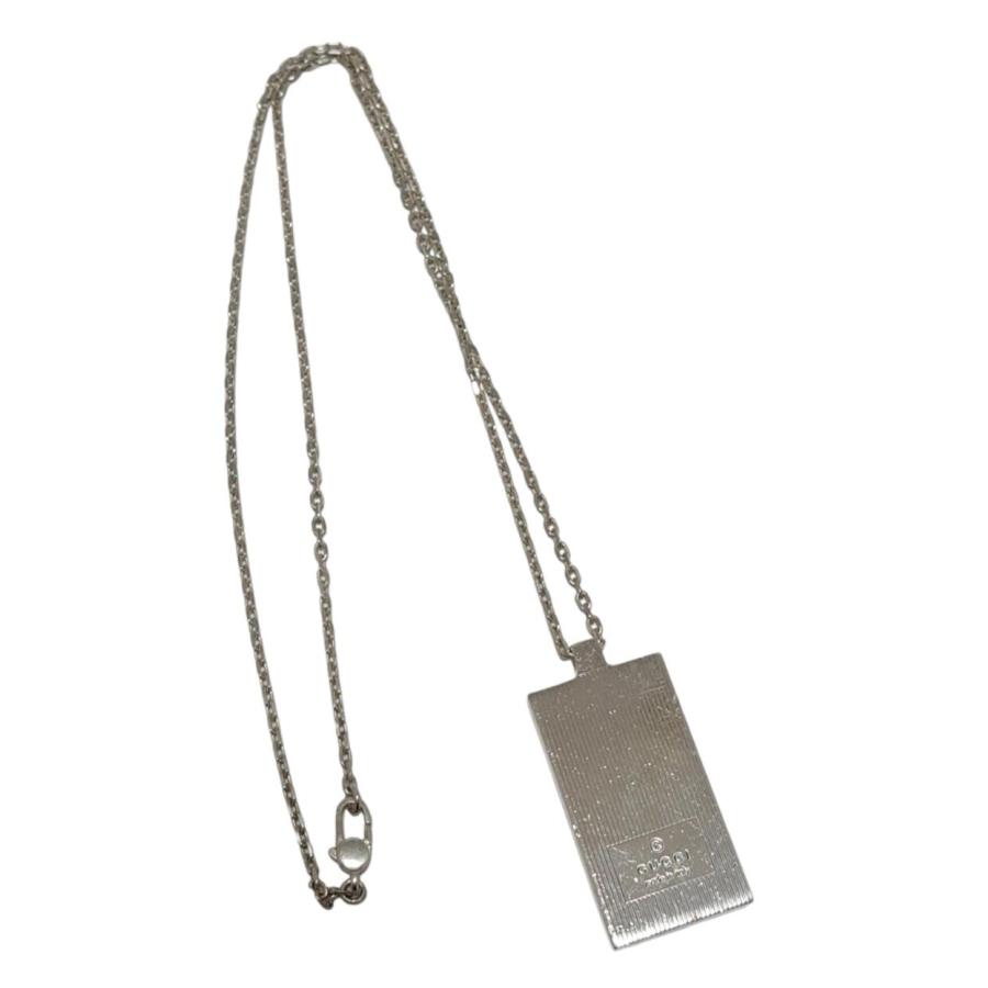 GUCCI（グッチ） ネックレス プレート ロゴ ペンダント SV925 シルバー