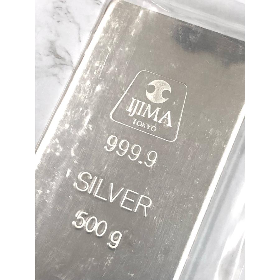 新品 井嶋金銀工業 純銀 インゴット 500g IJIMA 正規品 シルバー
