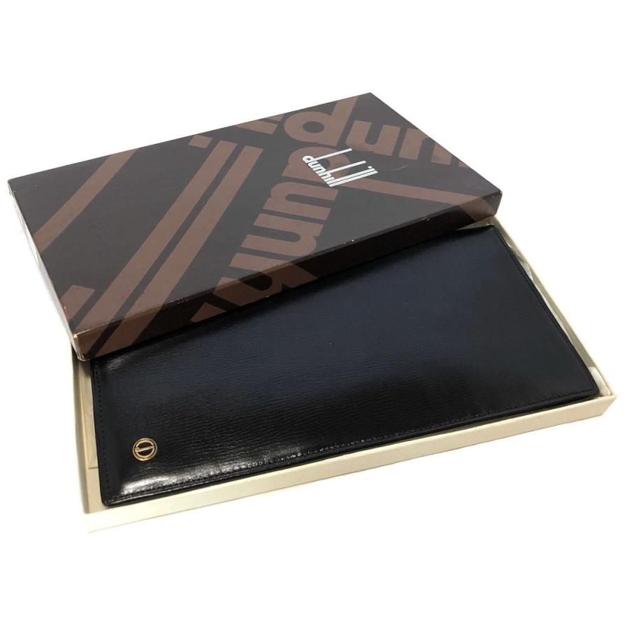 dunhill（ダンヒル） 長財布 長札入れ ブラック レザー 札入れ 財布