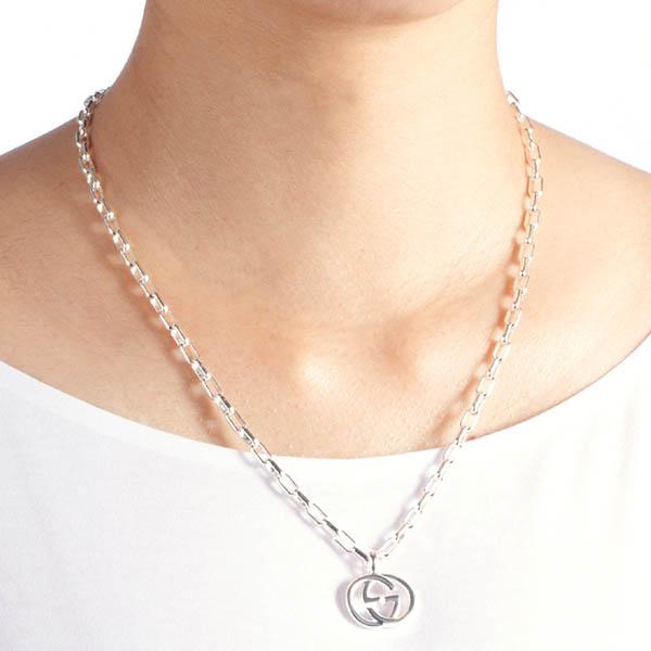 GUCCI（グッチ） ネックレス メンズ インターロッキングG ペンダント