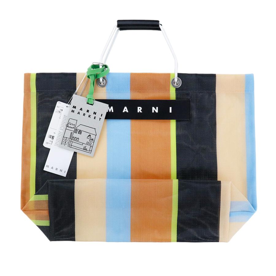 MARNI（マルニ） マルニフラワーカフェ トートバッグ ストライプバッグ