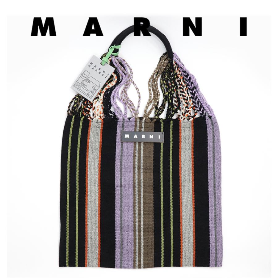 MARNI（マルニ） マルニフラワーカフェ ハンモックバッグ ストライプ