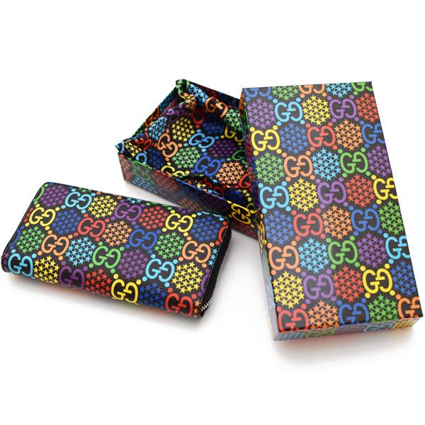 GGキャンバス グッチ 財布 GUCCI ラウンドファスナー長財布 メンズ