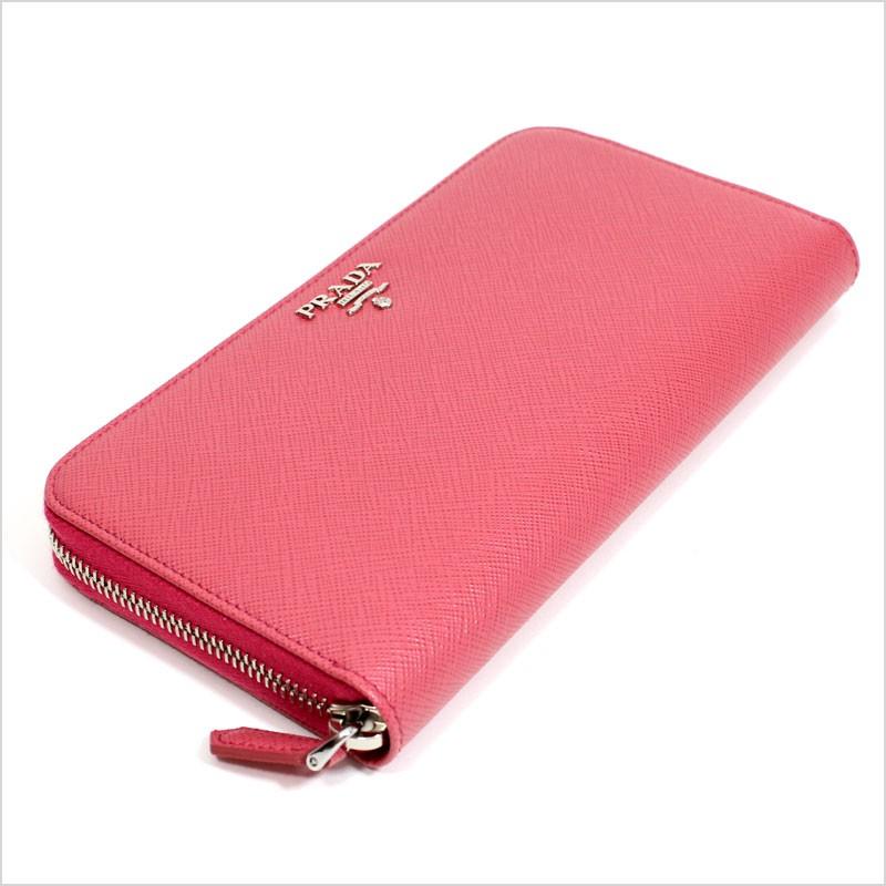 PRADA（プラダ） ラウンドファスナー長財布[小銭入れ付き] ローズ