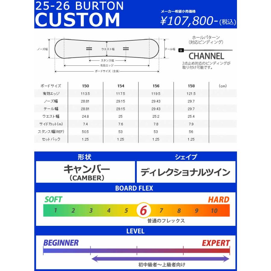 BURTON（バートン） 25-26 BURTON/バートン COSTOM カスタム メンズ