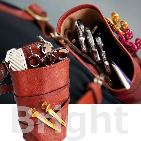 おしゃれ 本革 シザーケース コルドバ シザー4丁入れ 肩掛け＆腰巻きOK