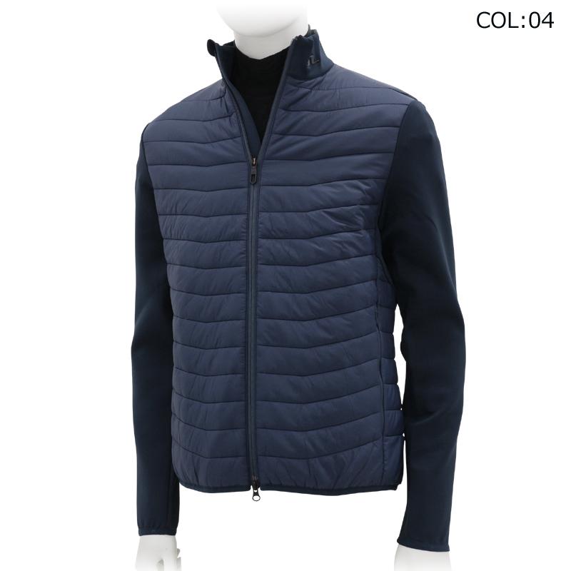 美品】ジェイリンドバーグゴルフ リブ袖ロゴデザイン 中綿ダウン