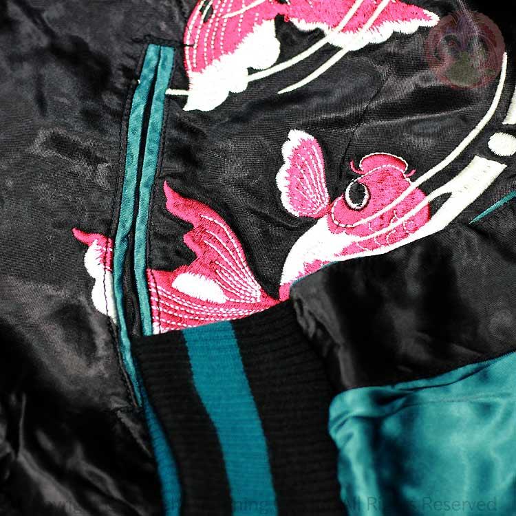 スカジャン 花旅楽団 はなたびがくだん スクリプト 桜と金魚 SKJ-004