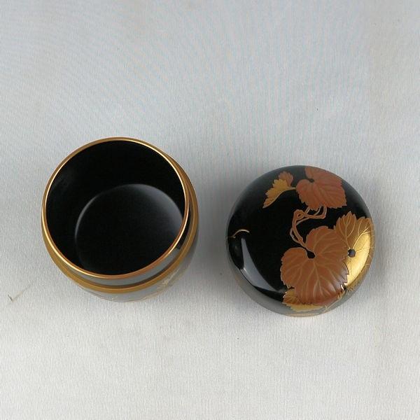 茶道具 棗 「蔦蒔絵 大棗」 川端近左作 裏千家十五代家元鵬雲斎書付 二