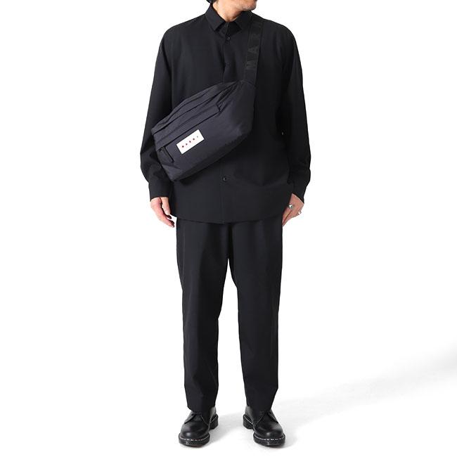 MARNI マルニ ロゴパッチ パフ ラージ ショルダー ベルトバッグ