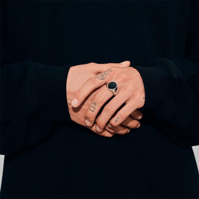 TOMWOOD トムウッド Oval Polished Black Onyx オーバル ポリッシュ