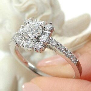 プラチナ 0.7カラット ダイヤ リング 送料無料 pt900 0.7ct