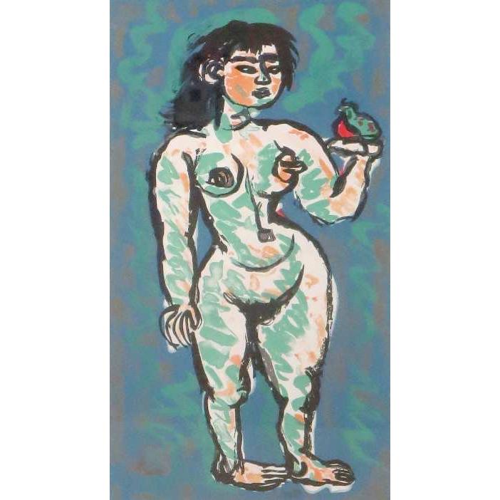 梅原 龍三郎「果実を持つ裸婦」 新品額装 : ギャラリーTOMIOKA - 通販