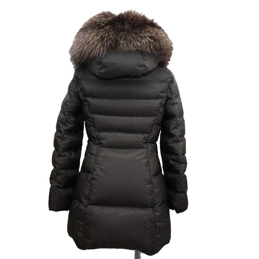 プラダ ダウンコート ブルーフォックスファー レディースサイズ36S