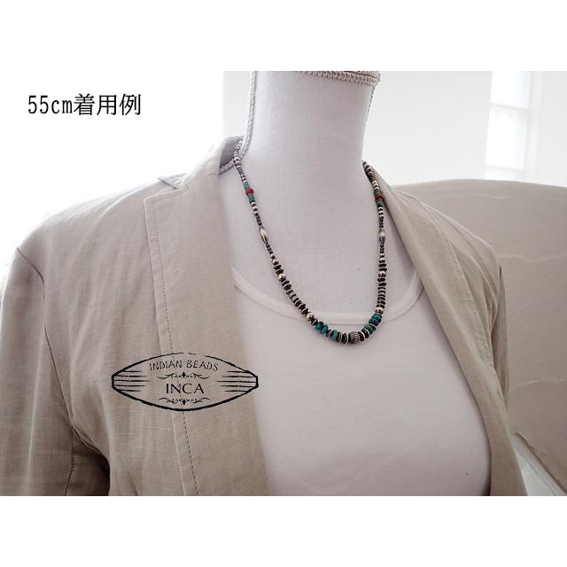 インディアンジュエリー ネックレス ターコイズ ビーズ シルバー925