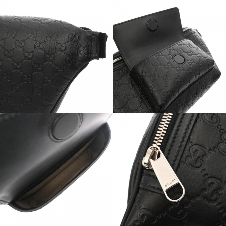 GUCCI（グッチ） グッチシマ ウエストバッグ ブラック 779895