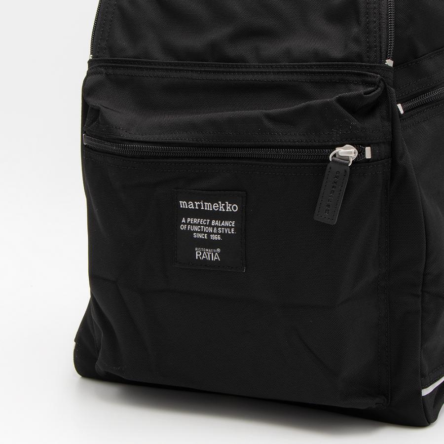 marimekko（マリメッコ） リュックサック BUDDY 無地 (999 ブラック